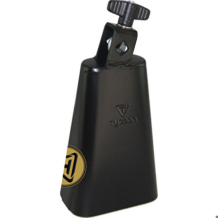 Tycoon 6'' Black Powder-Coated Cowbell (TW60)