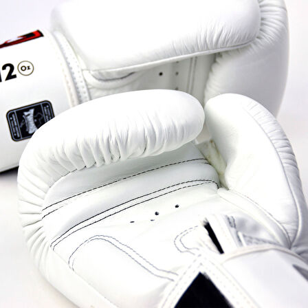 Twins BGVL3-WH Boks Eldiveni Beyaz Deri Muay Thai Eldiveni