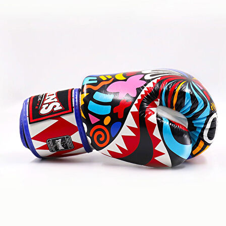 Twins FBGVL3-62 Abstract Boks Eldiveni Deri Muay Thai Eldiveni