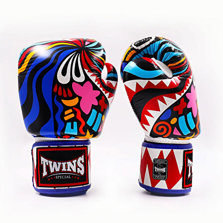Twins FBGVL3-62 Abstract Boks Eldiveni Deri Muay Thai Eldiveni