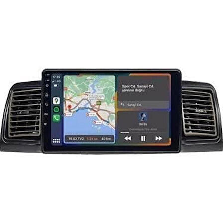 TOYOTA COROLLA (2002-2006)-9''ANDROİD GERÇEK 2+32 GB / 4 ÇEKİRDEK 1.6Ghz / WIFI 5.0Ghz / BT 5.4-KABLOSUZ CARPLAY-AHD HD GERİ GÖRÜŞ KAMERA HEDİYE