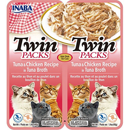 Ciao Twins Churu Ton Balıklı ve Tavuklu Kedi Çorbası 2 X 40 gr