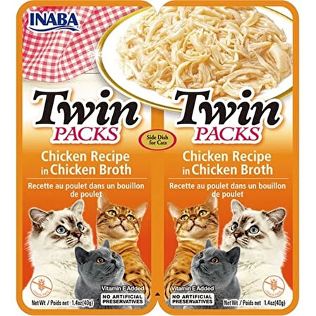 Ciao Inaba Twin Packs Tavuklu Kedi Çorbası 2x40 Gr