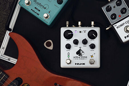 Nux Ace Of Tone Dual Overdrive  Overdrive Pedalı