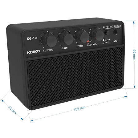 Flanger KG-10 Şarjlı Elektro Gitar Amfisi