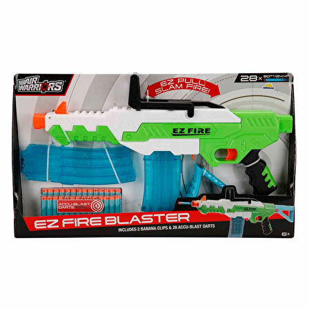 Buzzbee Air Warriors Ez Fire Blaster 28 Mermili Sünger Dart Atan Silah 56 cm