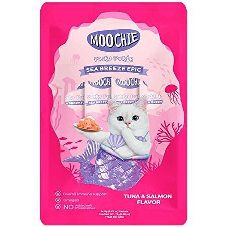 Moochie Sıvı Kedi Ödülü Ton-Somon 5x15 Gr