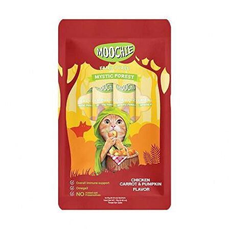 Moochie Sıvı Kedi Ödülü Tavuk-Havuç-Balkabağı 5x15 Gr