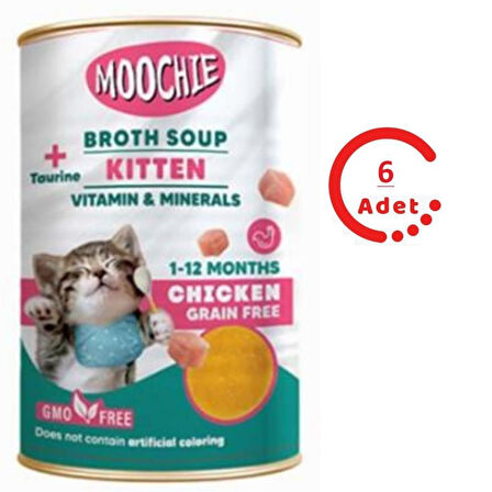 Moochie Tavuklu Yavru Kedi Çorbası 135 ML x 6 ADET