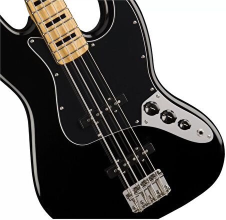 Squier Classic Vibe 70s Jazz Bass Akçaağaç Klavye Black Bas Gitar