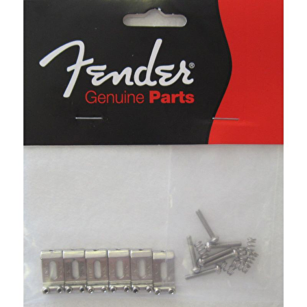 Fender American Standard Stratocaster Bridge Saddles (\'08-Present) Nickel Set of 6