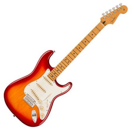 Fender Player II Stratocaster Chambered Ash Gövde Akçaağaç Klavye Aged Cherry Burst Elektro Gitar