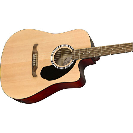 Fender FA-25CE Dreadnought Ceviz Klavye Naturel Elektro Akustik Gitar