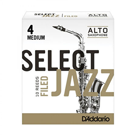 D\'Addario Woodwinds Select Jazz Alto Saksafon Kamışı No:4 Medium