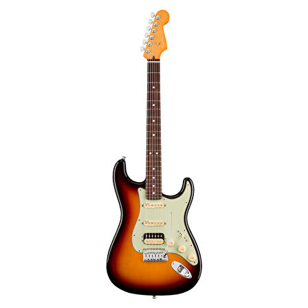 Fender American Ultra Stratocaster HSS Gülağacı Klavye Ultraburst Elektro Gitar