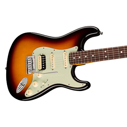 Fender American Ultra Stratocaster HSS Gülağacı Klavye Ultraburst Elektro Gitar
