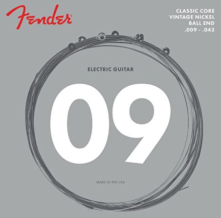 Fender 155L Classic Core Vintage Nickel Ball End Electric Guitar Strings Takım Tel Elektro Gitar Teli (09-42)