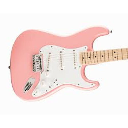 Squier FSR Sonic Stratocaster HT Akçaağaç Klavye WPG Shell Pink Elektro Gitar
