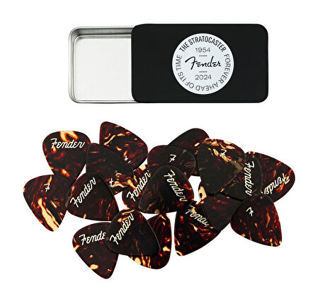 Fender 70th Anniversary Pick Tin - 12 Picks 12li Pena