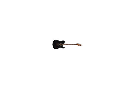 Fender Acoustasonic Standard Telecaster Gülağacı Klavye Black Elektro Akustik Gitar