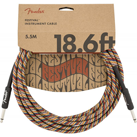 Fender 18.6 INST CABLE RAINBOW