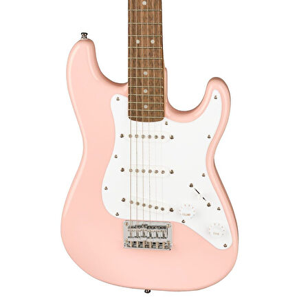 Squier Mini Stratocaster Laurel Klavye Shell Pink Elektro Gitar