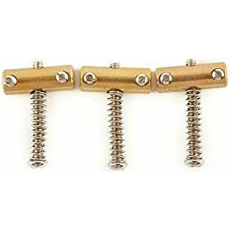 Fender American Vintage Telecaster Compensated Bridge Saddles Brass Köprü Yedek Parça