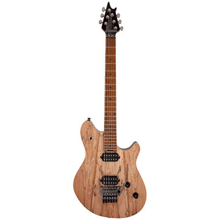 EVH Wolfgang WG Standard Exotic Spalted Maple Baked Akçaağaç Klavye Natural Elektro Gitar