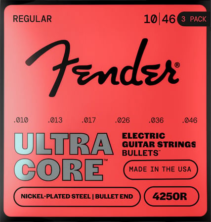 Fender Ultracore 4250R Nickel Plated Steel Bullet End 10-46 Elektro Gitar Teli