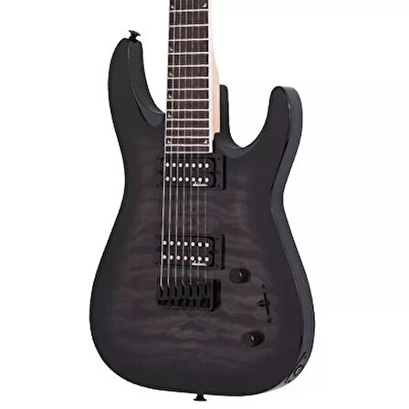 Jackson Js Dinky Arch Top Js22Q-7 Dka Ht Amaranth Klavye Transparent Black Burst 7 Telli Elektro Gitar