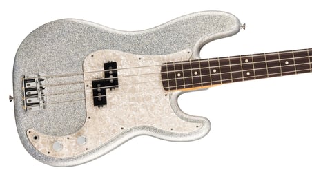Fender 75th Anniversary Player II Precision Bass Gülağacı Klavye Diamond Dust Sparkle Bas Gitar