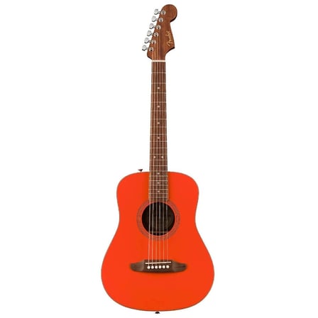 Fender California Standard Redondo Mini Fiesta Red w/Bag Akustik Gitar