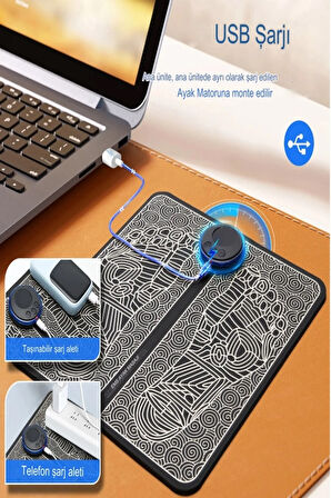 Ayak Masaj Aleti Ems Elektronik Kas Çalıştırıcı Refleksoloji Masajı 72 Nokta Masajı