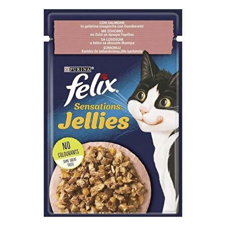 Felix Çifte Lezzet Somon ve Karidesli Konserve Kedi Maması 85 Gr