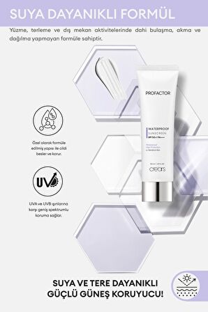 Ter ve Suya dayanıklı , Ciltte Ağırlık Yapmayan Güneş Kremi Cre'ars Profactor Waterproof Sunscreen