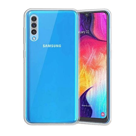 Gpack Samsung Galaxy A30s Kılıf Kamera Korumalı Şeffaf Silikon