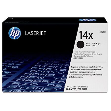 HP 14X Black Siyah 17.000 Sayfa Toner CF214X