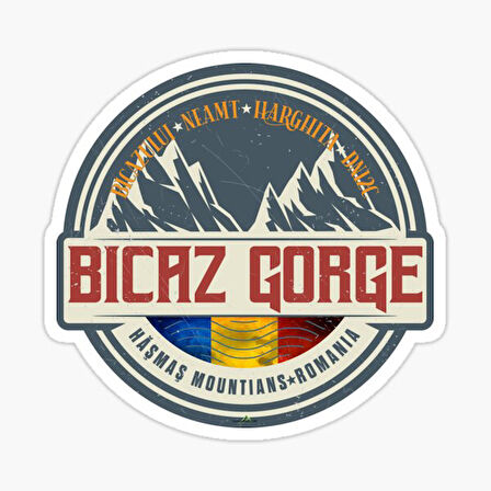 Bicaz Gorge Romania Sticker 19CM Etiket yapıştırma
