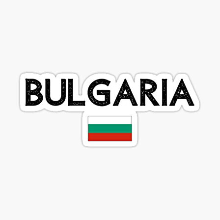 Bulgaristan - Bulgaristan Bayrağı Çıkartması 19CM Araba oto