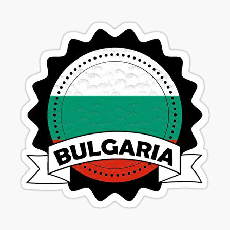Bulgaristan Bayrağı Çıkartması Arma Araba Sticker Etiket 19CM
