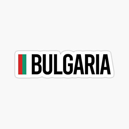 Bulgaristan Bulgar Minimal Tasarım Sticker Araba Etiket 19CM