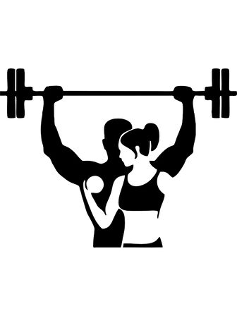 Gym Halter Spor Sticker 19 Cm Siyah Renk