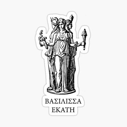 Hekate, goddess Sticker Yapıştırma 19CM Etiket