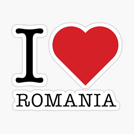 I love Romania Romanya Sticker 19CM Araba Etiket Yapıştırma