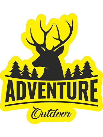 Outdoor Adventure ARaba Oto Sticker 20 CM