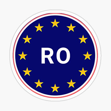 Romanya Avrupa Birliği ülke kodu Araba Sticker 14CM 2 Adet