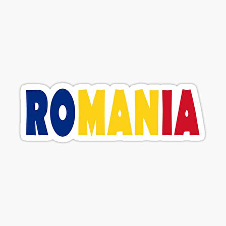 Romanya Çıkartması Sticker Etiket 19CM