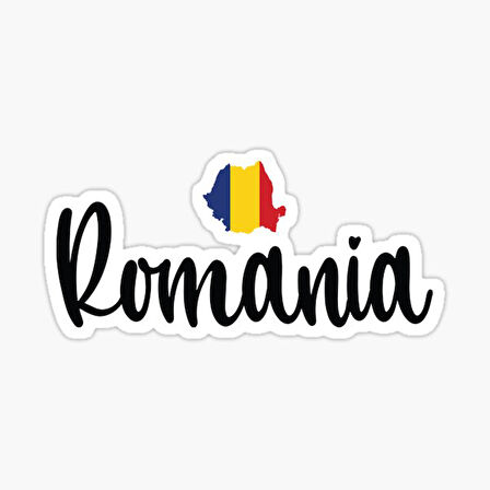 Romanya Etiket Sticker Yapıştırma Araba Leptop motorsiklet 18CM