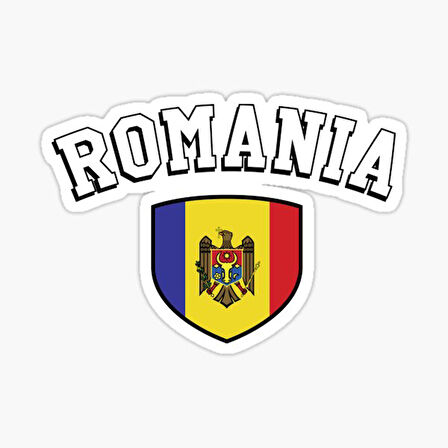 Romanya Taraftarları Çıkartması 19cm Araba Sticker Etiket