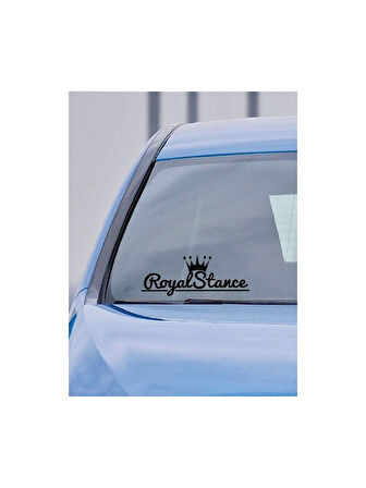 Royal Stance Oto Sticker Araba Arka Cam Sticker 30CM